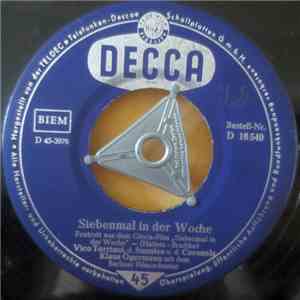 Vico Torriani, Die Sunnies Und Die Coronels - Siebenmal In Der Woche / Much ...