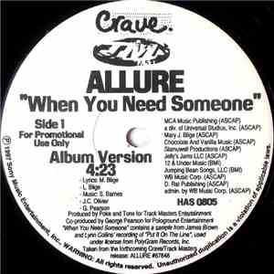 Allure  - When You Need Someone
