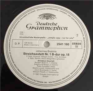 Johannes Brahms — Amadeus-Quartett · Cecil Aronowitz · William Pleeth - Str ...