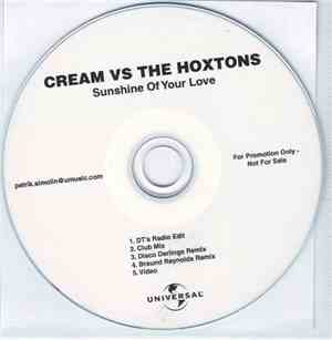 Cream  vs. The Hoxtons - Sunshine Of Your Love