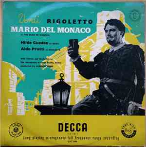 Giuseppe Verdi, Alberto Erede, Mario del Monaco, Coro E Orchestra Dell'Acca ...
