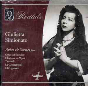 Giulietta Simionato - Arias & Scenes From Orfeo Ed Euridice, L'Italiana In ...