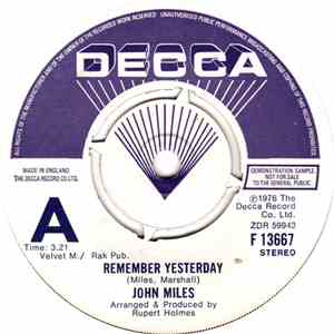 John Miles - Remember Yesterday