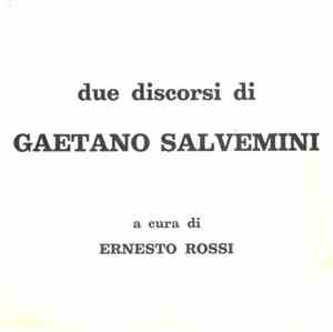 No Artist - Due Discorsi Di Gaetano Salvemini