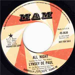 Lynsey De Paul - All Night