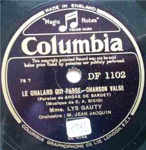 Mme. Lys Gauty - J'Aime Tes Grands Yeux / Le Chaland Qui Passe