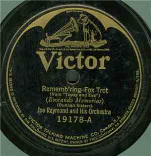 Joe Raymond And His Orchestra - Rememb'ring / Salt Your Sugar