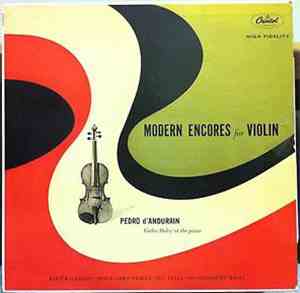 Pedro D'Andurian, Carlos Oxley - Modern Encores For Violin