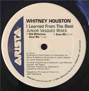 Whitney Houston - I Learned From The Best (Junior Vasquez Mixes)