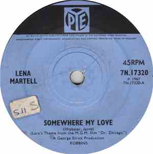 Lena Martell - Somewhere My Love