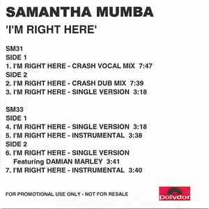 Samantha Mumba - I'm Right Here