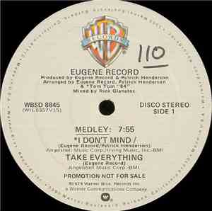 Eugene Record - I Don't Mind / Take Everything