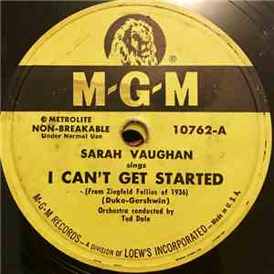 Sarah Vaughan - I Can't Get Started