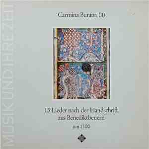 Studio Der Frühen Musik - Carmina Burana (II) - 13 Lieder Nach Der Handschr ...