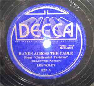 Lee Wiley - Hands Across The Table / I'll Follow My Secret Heart
