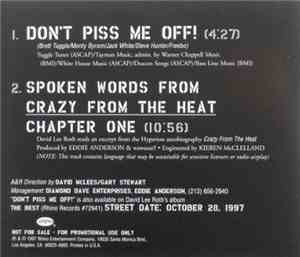 David Lee Roth - Don't Piss Me Off!
