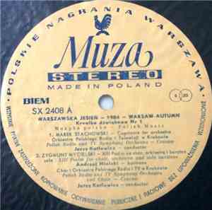 Various - Warszawska Jesień - 1984 - Warsaw Autumn, Kronika Dźwiękowa Nr 1