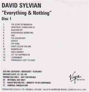 David Sylvian - Everything And Nothing