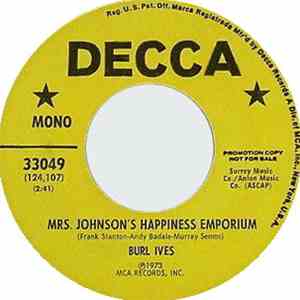 Burl Ives - Mrs. Johnson's Happiness Emporium
