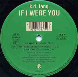 k.d. lang - If I Were You
