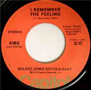 Dolenz, Jones, Boyce & Hart - I Remember The Feeling