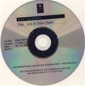 David Byrne - Live At Union Chapel