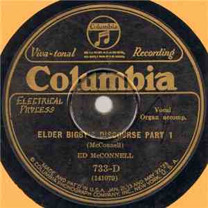 Ed McConnell - Elder Bigby's Discourse