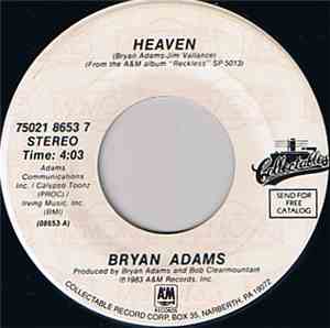 Bryan Adams - Heaven / Summer Of '69