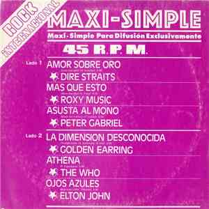 Various - Rock Internacional - Maxi-Simple Para Difusión Exclusivamente