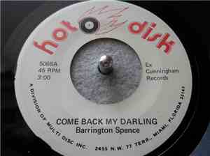 Barrington Spence - Come Back My Darling / Come Back Version