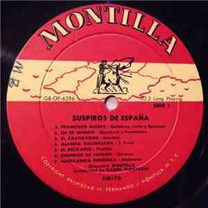 Daniel Montorio, Orquesta Montilla - Suspiros De España
