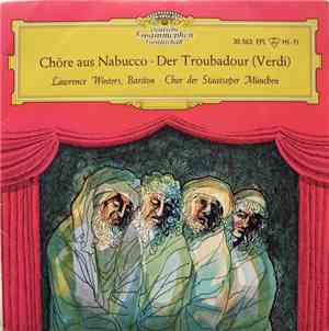 Lawrence Winters, Chor Der Staatsoper München - Verdi - Chore Aus Nabucco   ...