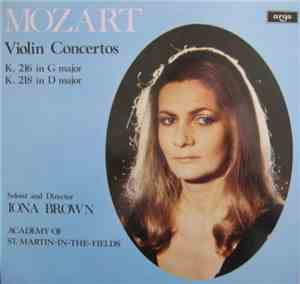 Mozart, Iona Brown, Academy Of St. Martin-in-the-Fields - Violin Concertos  ...