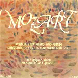 Mozart - Quintet For Piano And Winds - Divertimento No. 14 For Wind Quintet