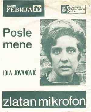 Lola Jovanović - Posle Mene