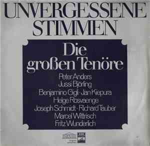 Various - Unvergessene Stimmen (Die Grossen Tenöre)