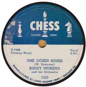 Buddy Moreno And His Orchestra - One Dozen Roses / Let's Go Down To The Tav ...