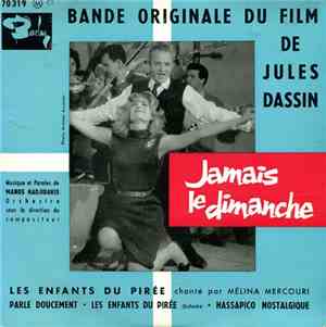 Manos Hadjidakis - Jamais Le Dimanche - Bande Originale Du Film De Jules Da ...