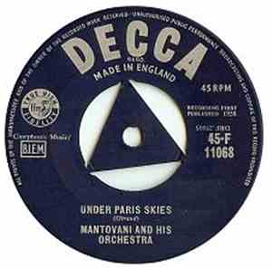 Mantovani And His Orchestra - Under Paris Skies/Only Yesterday