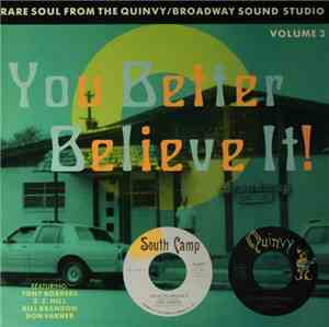Various - You Better Believe It - Rare Soul From The Quinvy/Broadway Sound ...