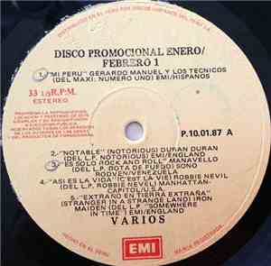 Various - Disco Promocional Enero / Febrero 1