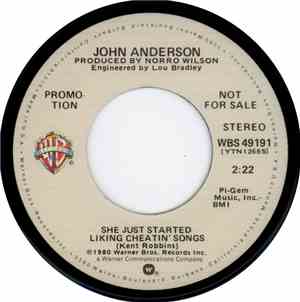 John Anderson  - She Just Started Liking Cheatin' Songs