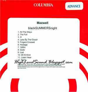 Maxwell - blackSUMMERS'night