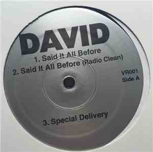 DUTaO David - Said It All Before