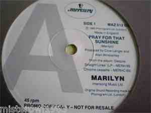 Marilyn - Pray For That Sunshine