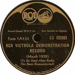 Unknown Artist - RCA Victrola Demonstration Record
