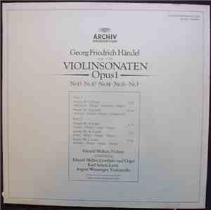 Georg Friedrich Händel, Eduard Melkus - Violinsonaten Opus1