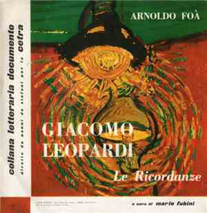 Giacomo Leopardi, Arnoldo Foà - Le Ricordanze