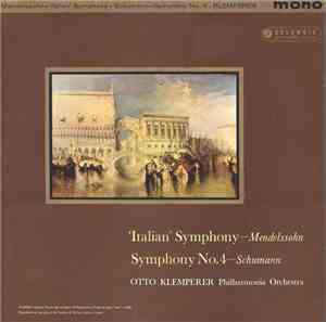 Mendelssohn / Schumann, Otto Klemperer, Philharmonia Orchestra - 'Italian'  ...
