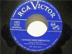 Hal Lone Pine - I Should Have Subtracted / Add A Name